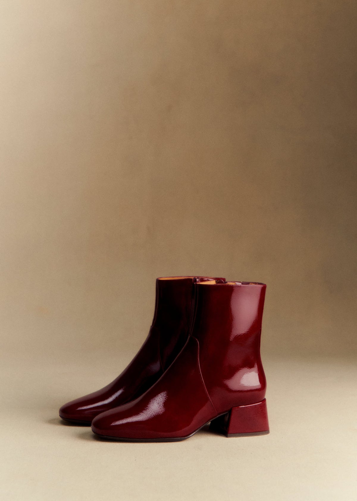 Bottines Low Paulette - Pourpre Vernis