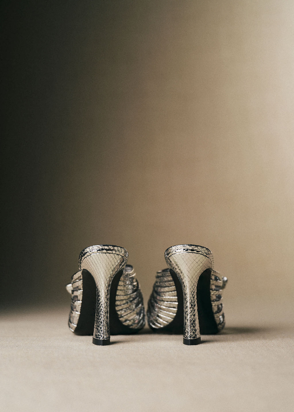 Sandales Lucie - CFM Souliers x Editions Sézane - Serpent argent