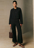 Pantalon Gilles - Broderie Placée Noire