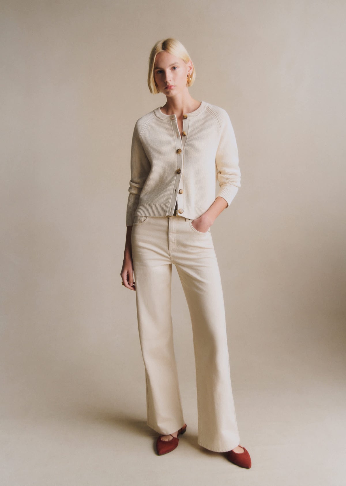 Gilet Isaure - Ecru