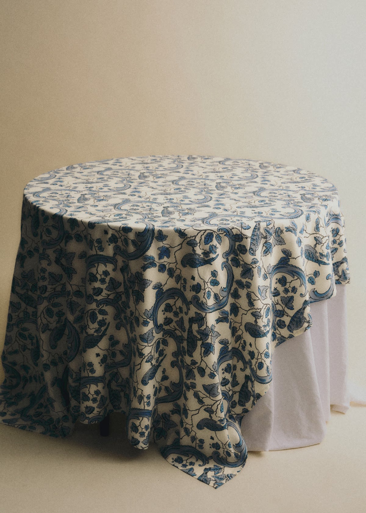 Nappe - Sézane x Antoinette Poisson - Imprimé Oiseaux Bleus