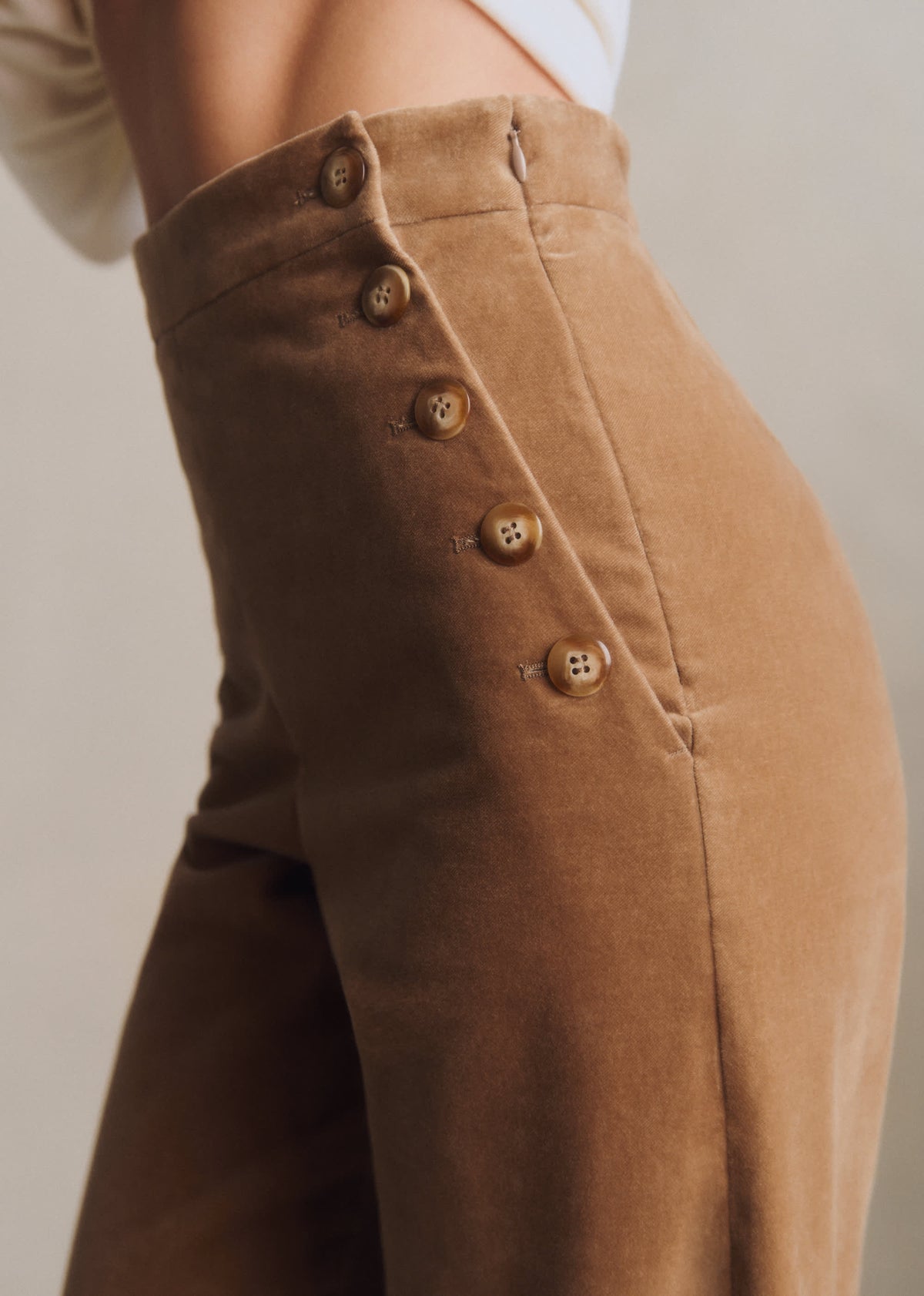 Pantalon Marino - Beige Foncé
