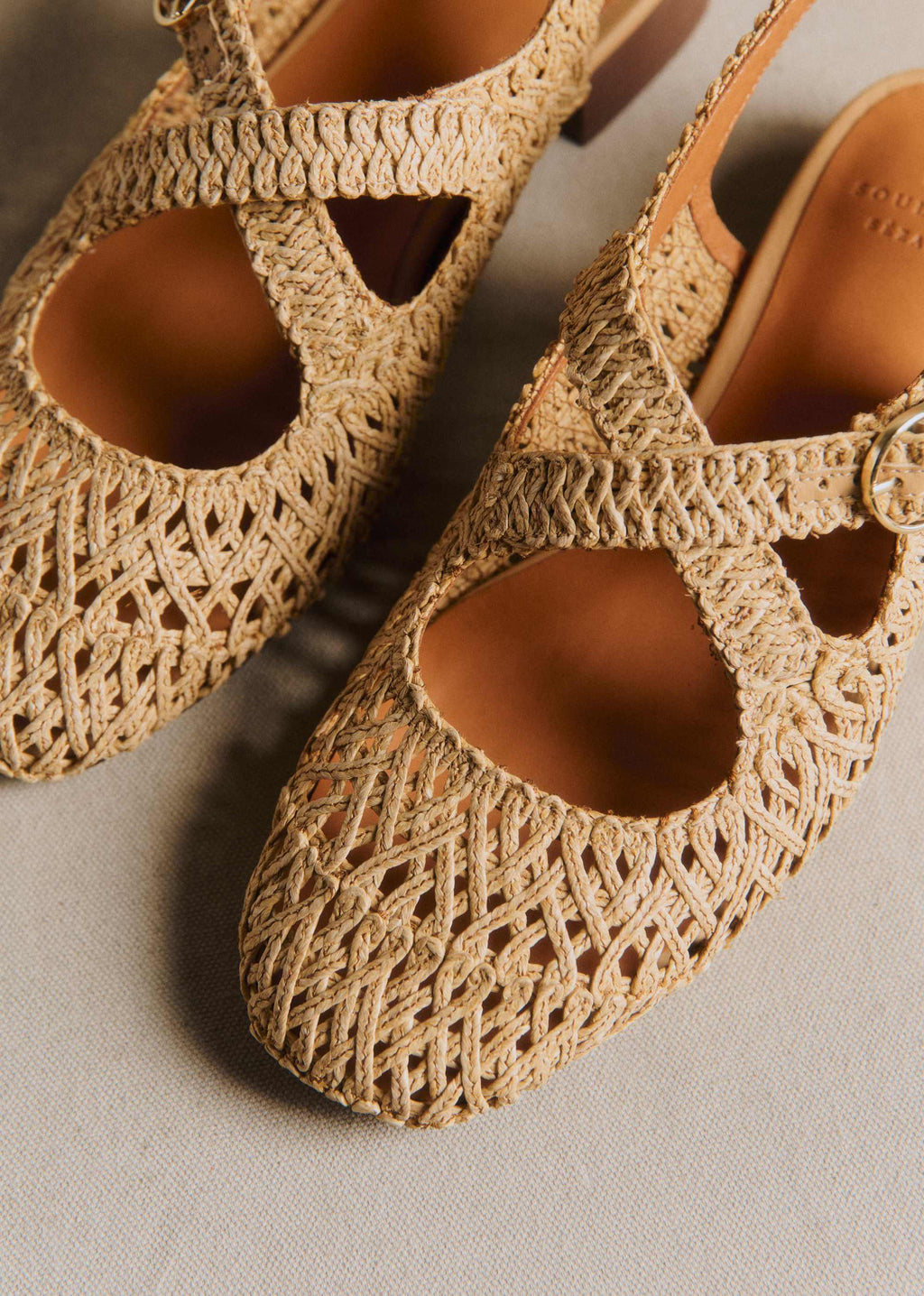 Ballerines Low Nala - Naturel Textile Tressé