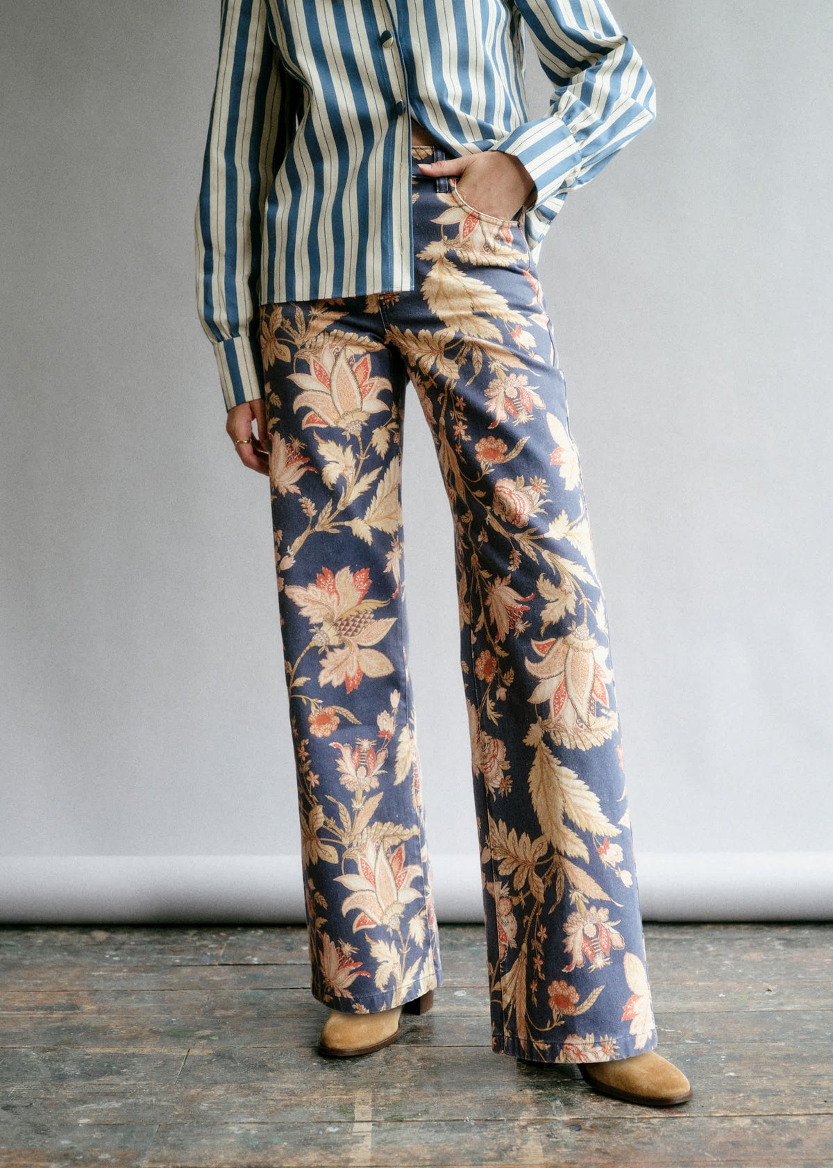 Pantalon Le Wide Leg - Imprimé Été sans fin