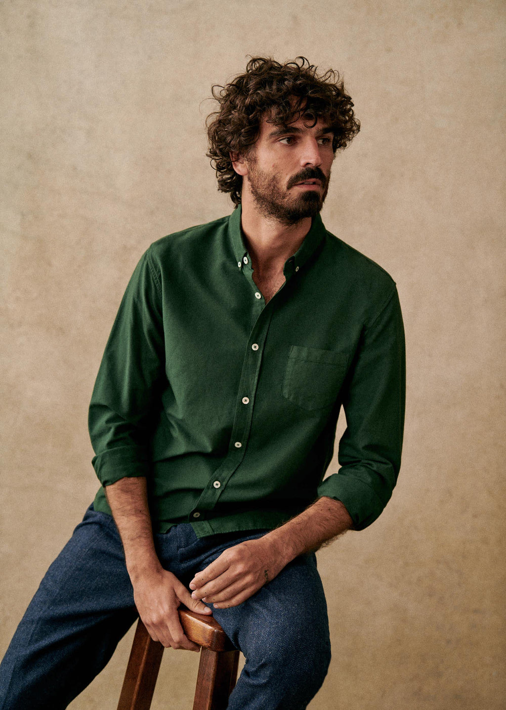 Chemise Charlie Oxford - Vert