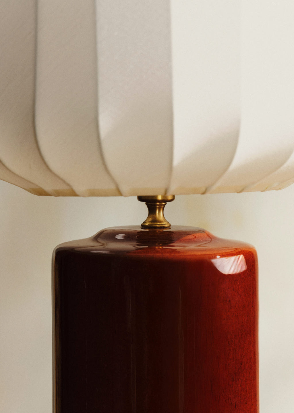 Lampe Mezzo - Caramel - Abat-jour Mezzo - Écru