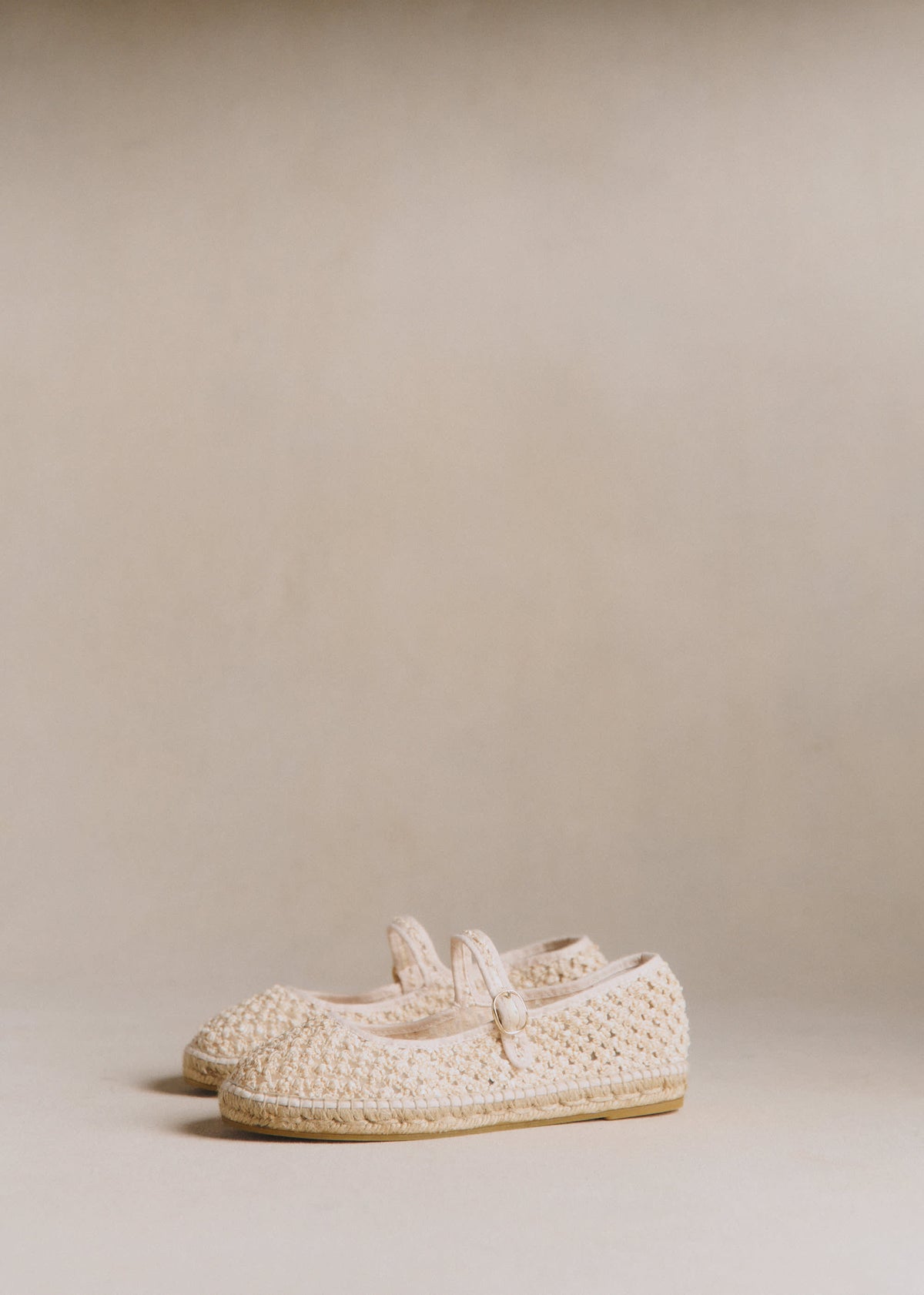 Espadrilles Mariana - Ecru Textile Tressé