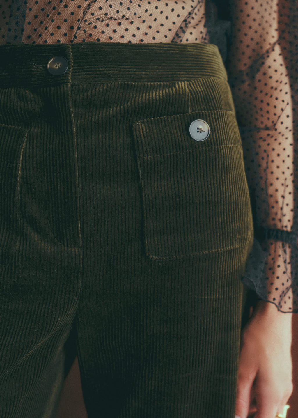 Pantalon Dan - Olive Foncé