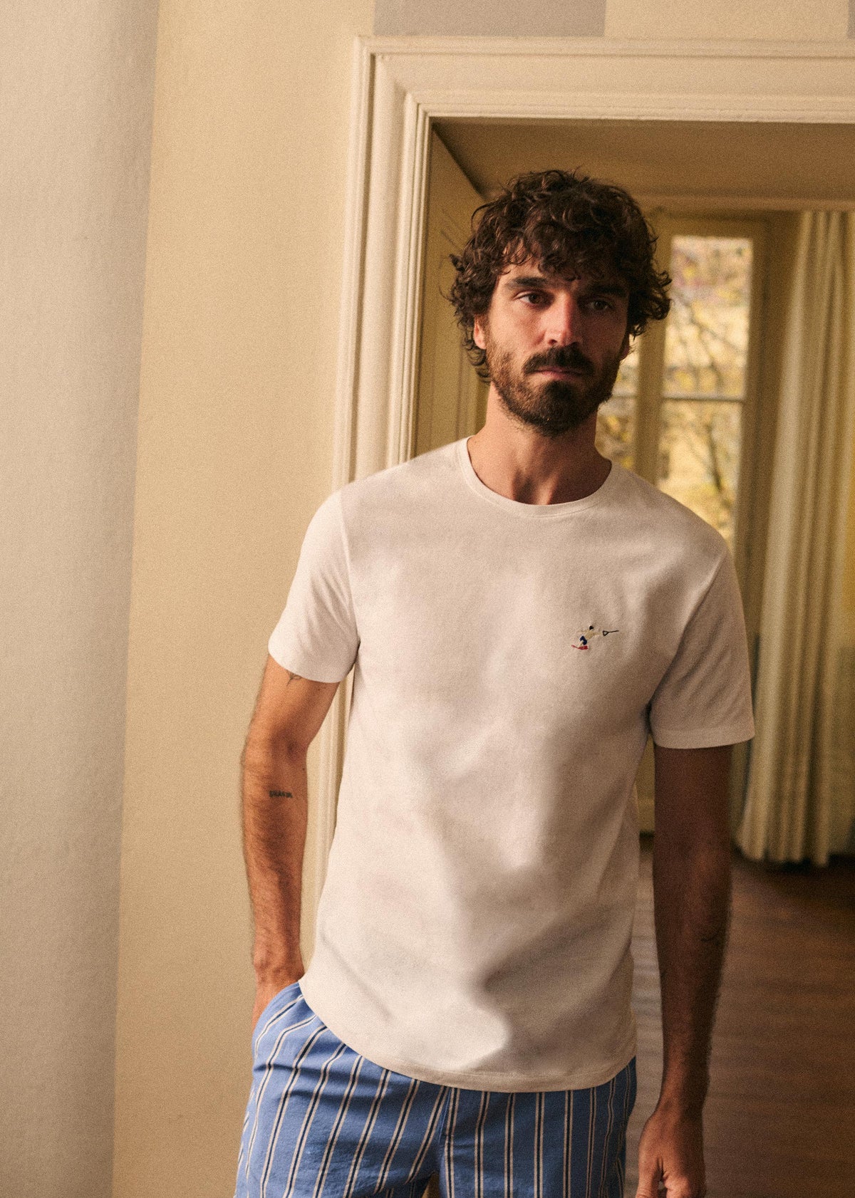 T-Shirt Ski Nautique - Blanc