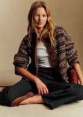 Veste Thais - Jacquard Marron