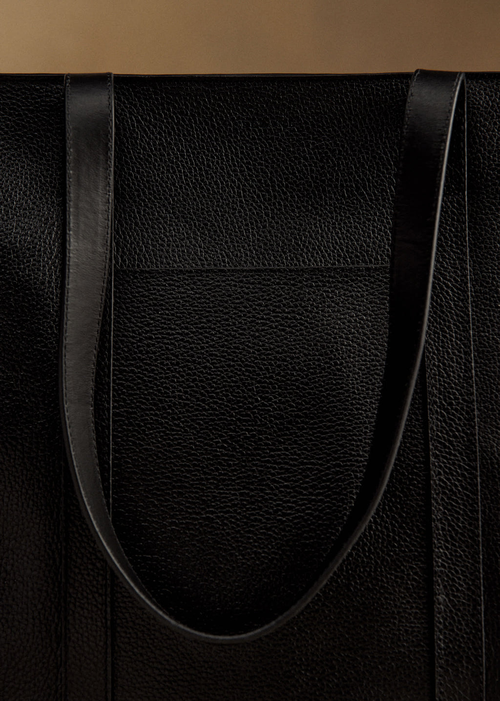 Cabas Gabin - Noir Grainé