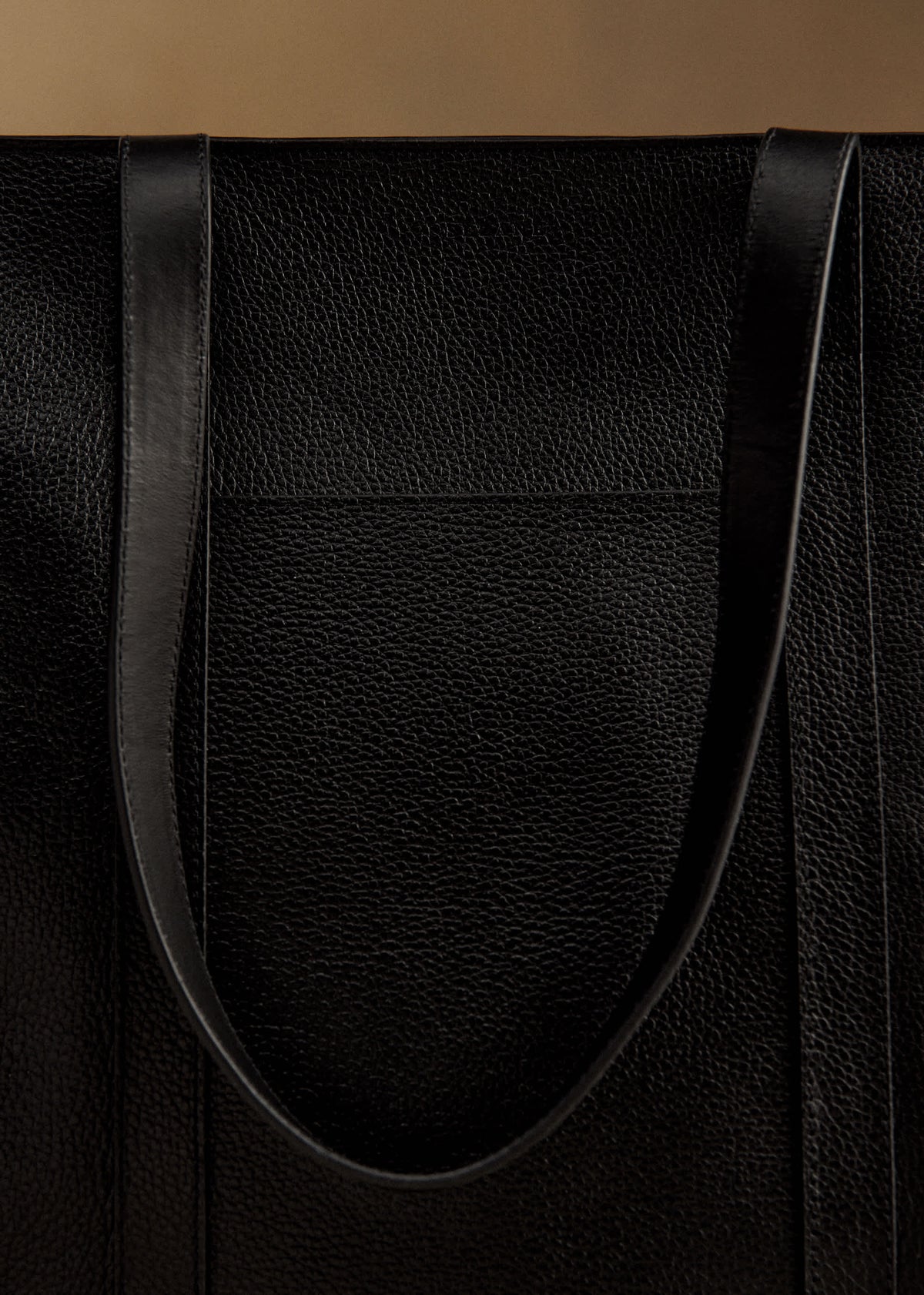 Cabas Gabin - Noir Grainé