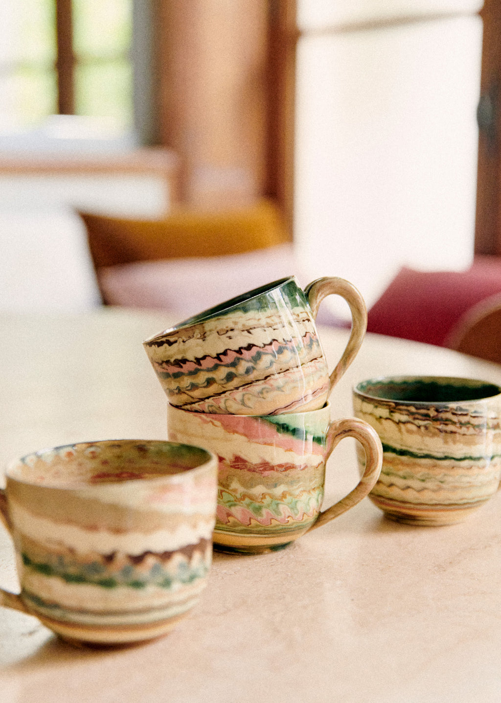 Coffret de 4 tasses - Florence Girod - Terre Mêlée