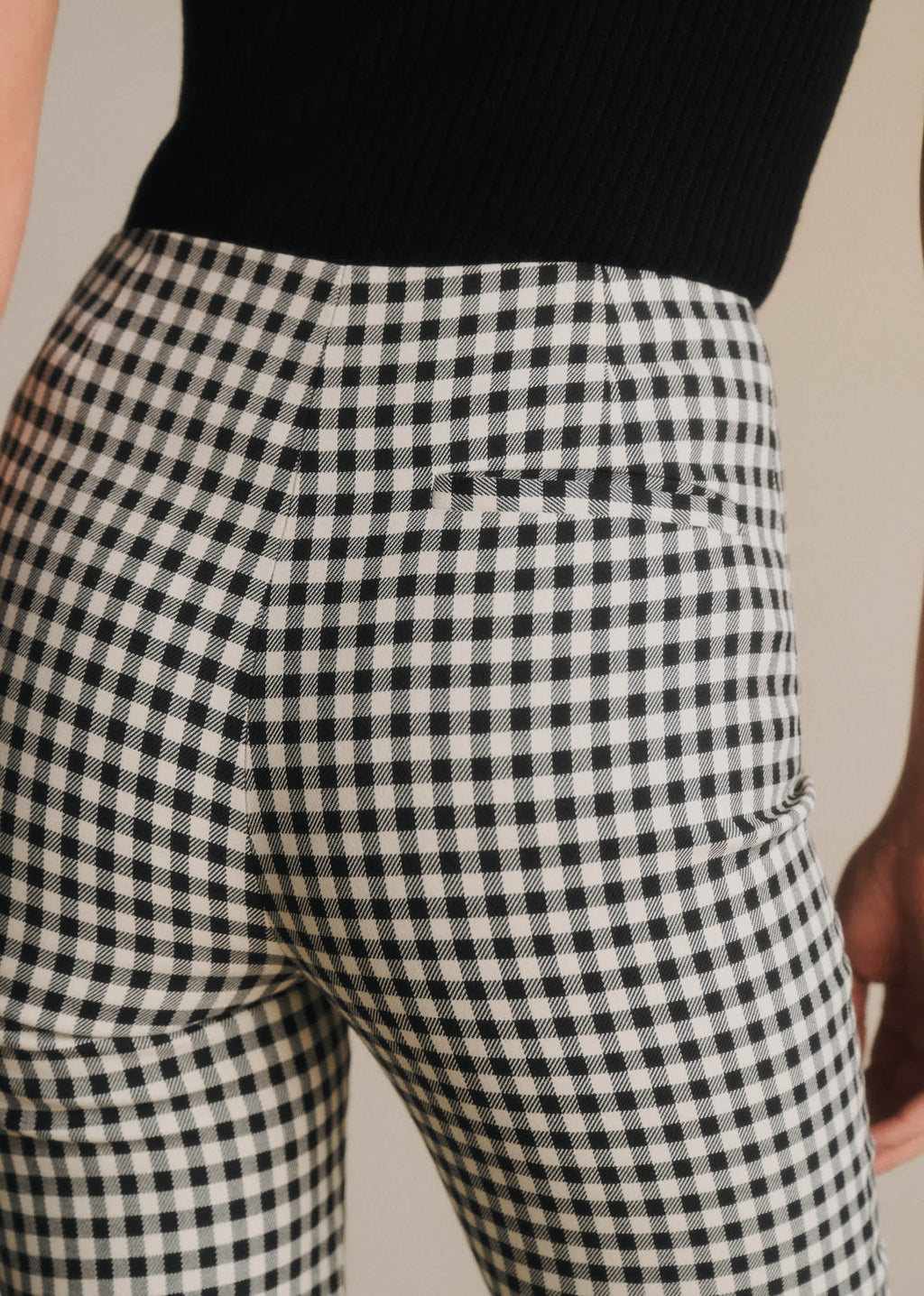 Pantalon Ciara - Vichy Noir et Blanc