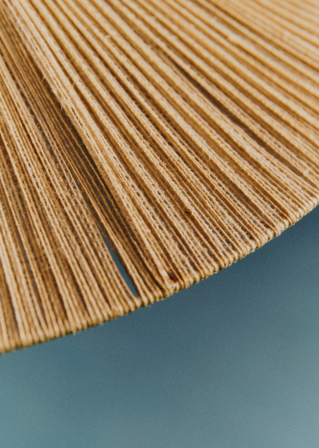 Suspension scandinave en teck et corde années 60 - Teck et corde