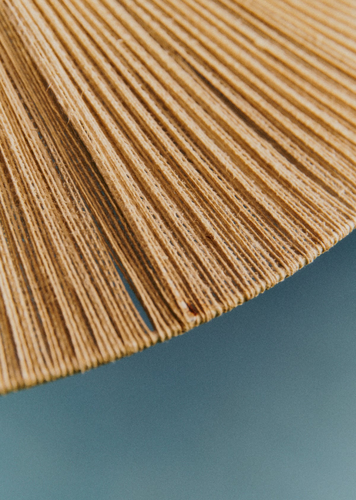 Suspension scandinave en teck et corde années 60 - Teck et corde