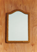 Miroir en rotin tressé vintage - Rotin