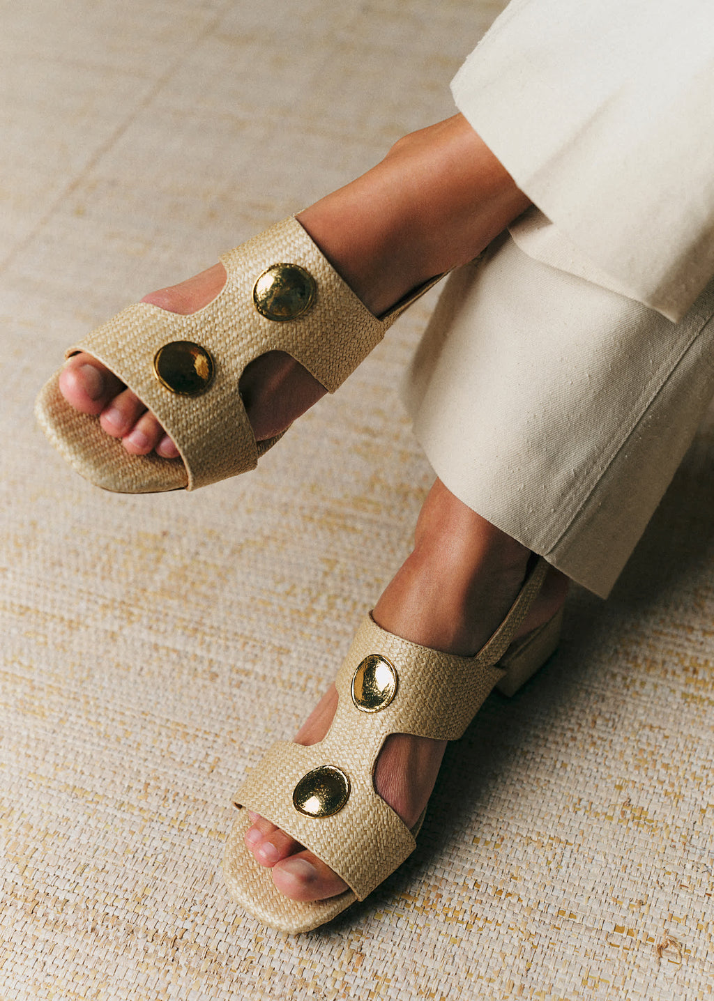 Sandales LYANA - Naturel Textile Tressé