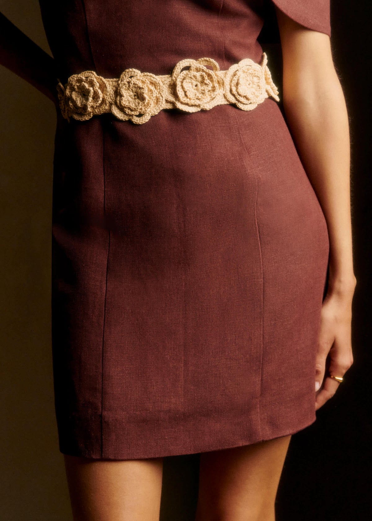 Ceinture Elya - Raphia Naturel