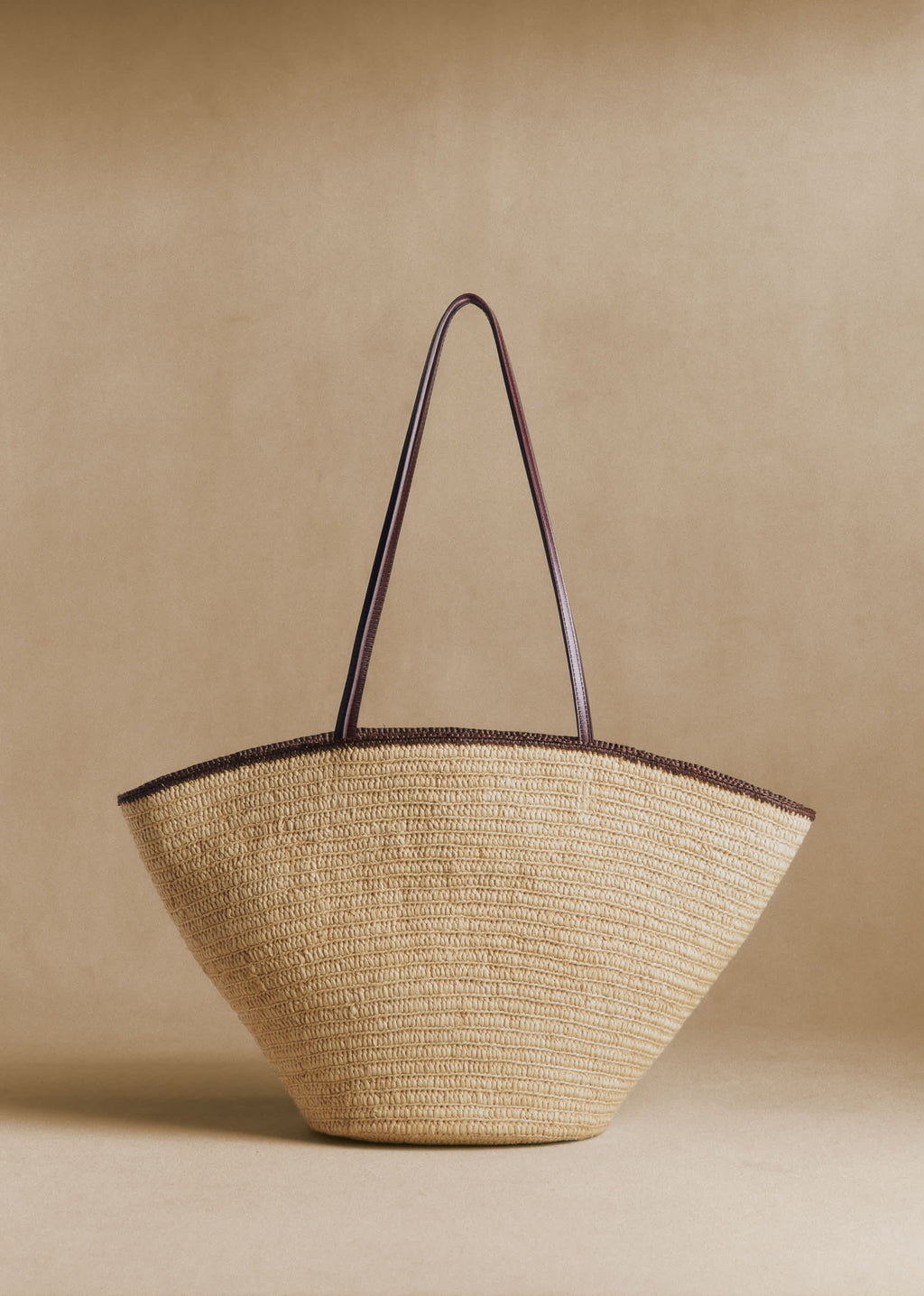 Panier Maia - Raphia Naturel Choco