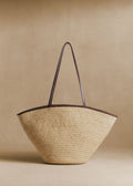 Panier Maia - Raphia Naturel Choco