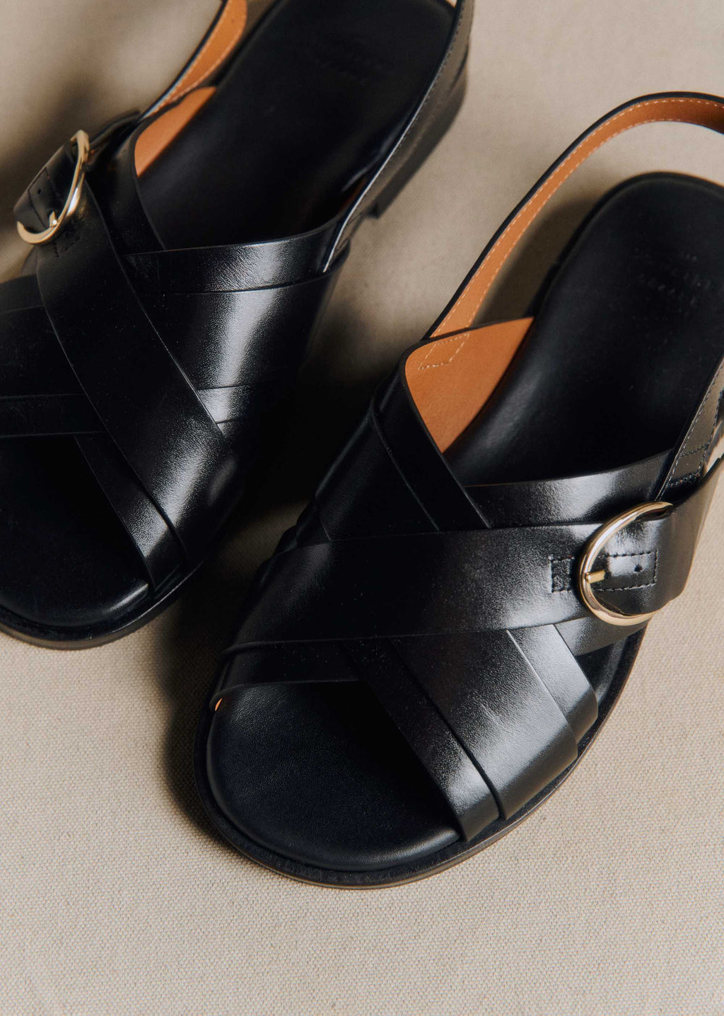 Sandales low Blandine - Noir Glacé