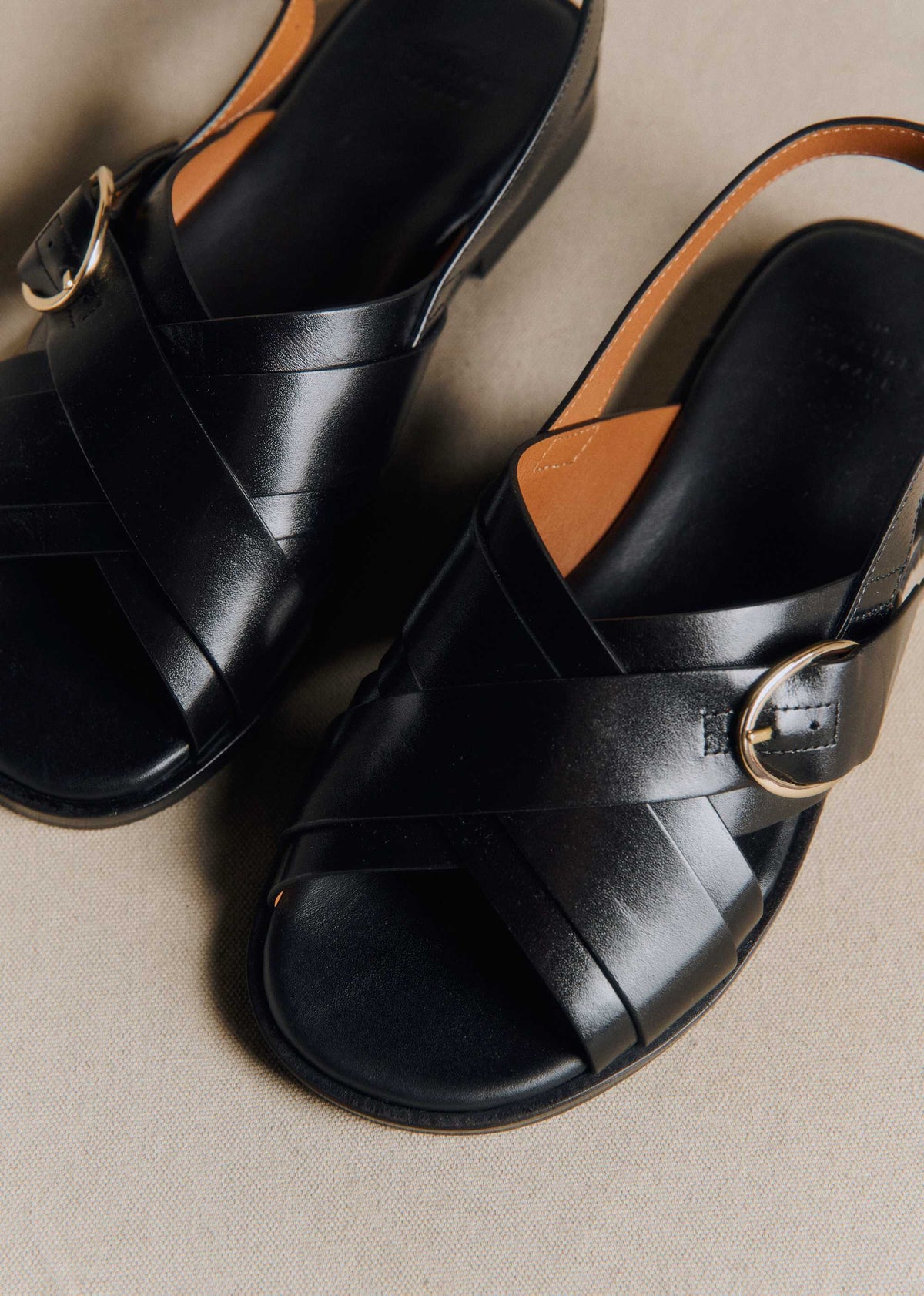 Sandales low Blandine - Noir Glacé