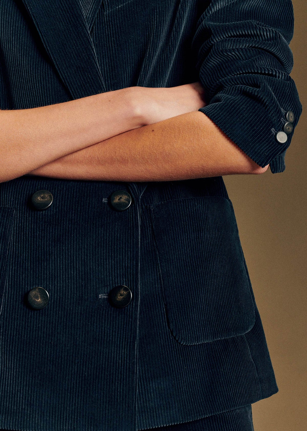 Veste MICHELE - Sézane x Antoinette Poisson - Velours Marine