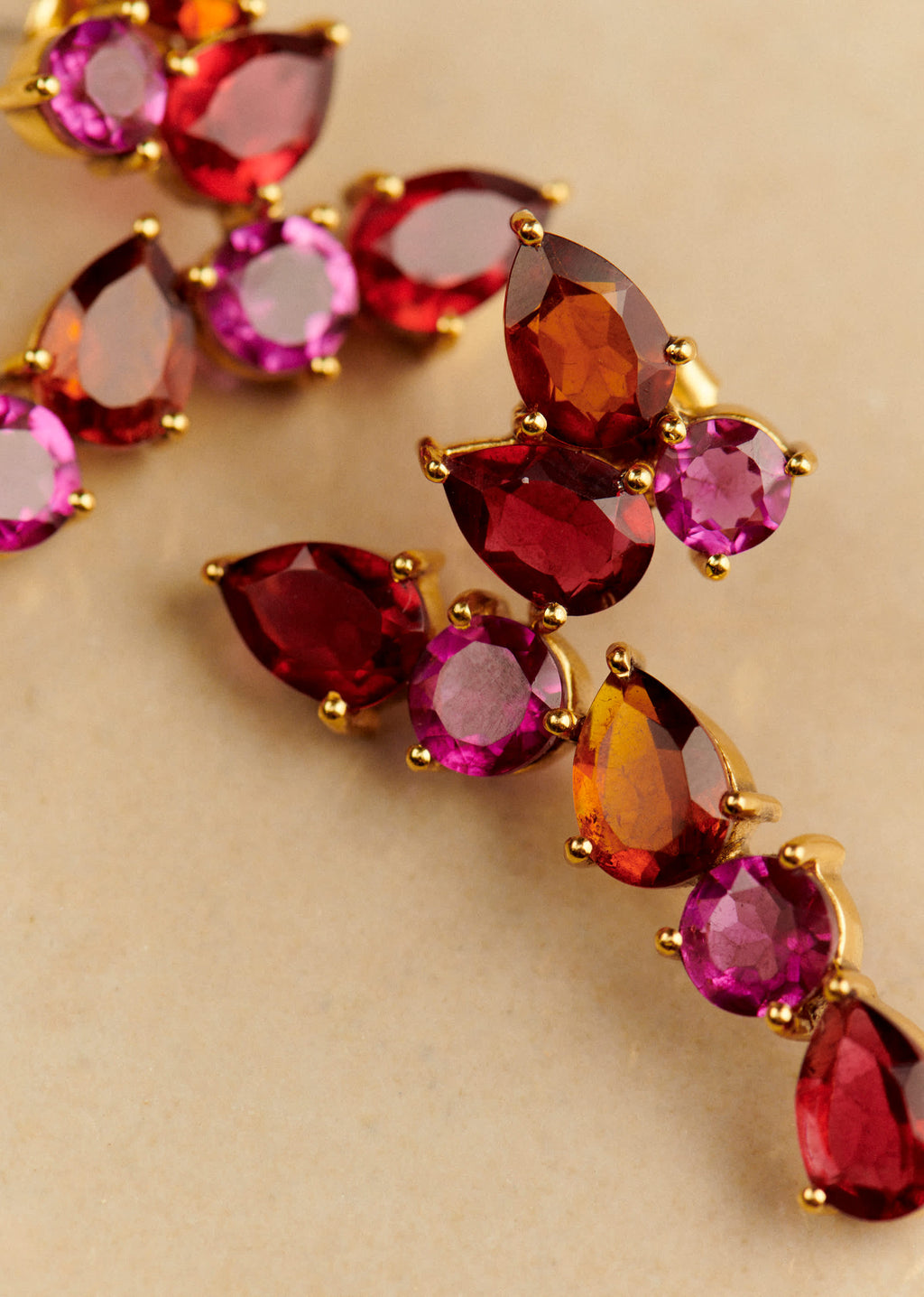 Boucles d'oreilles Helene - Rose Multi