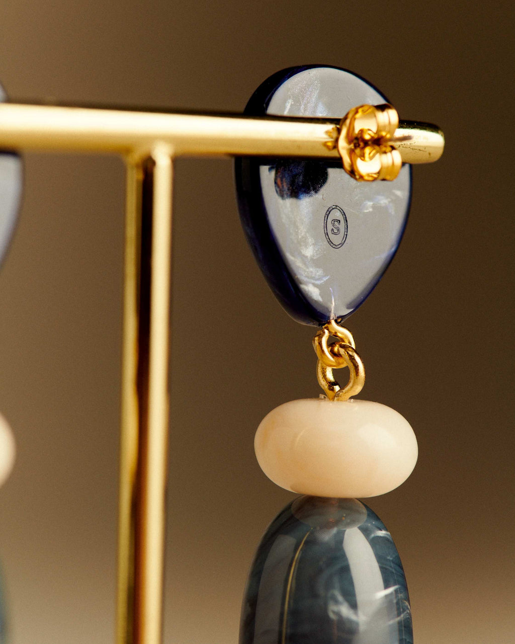 Boucles d'oreilles Dany - Bleu Océan Multi
