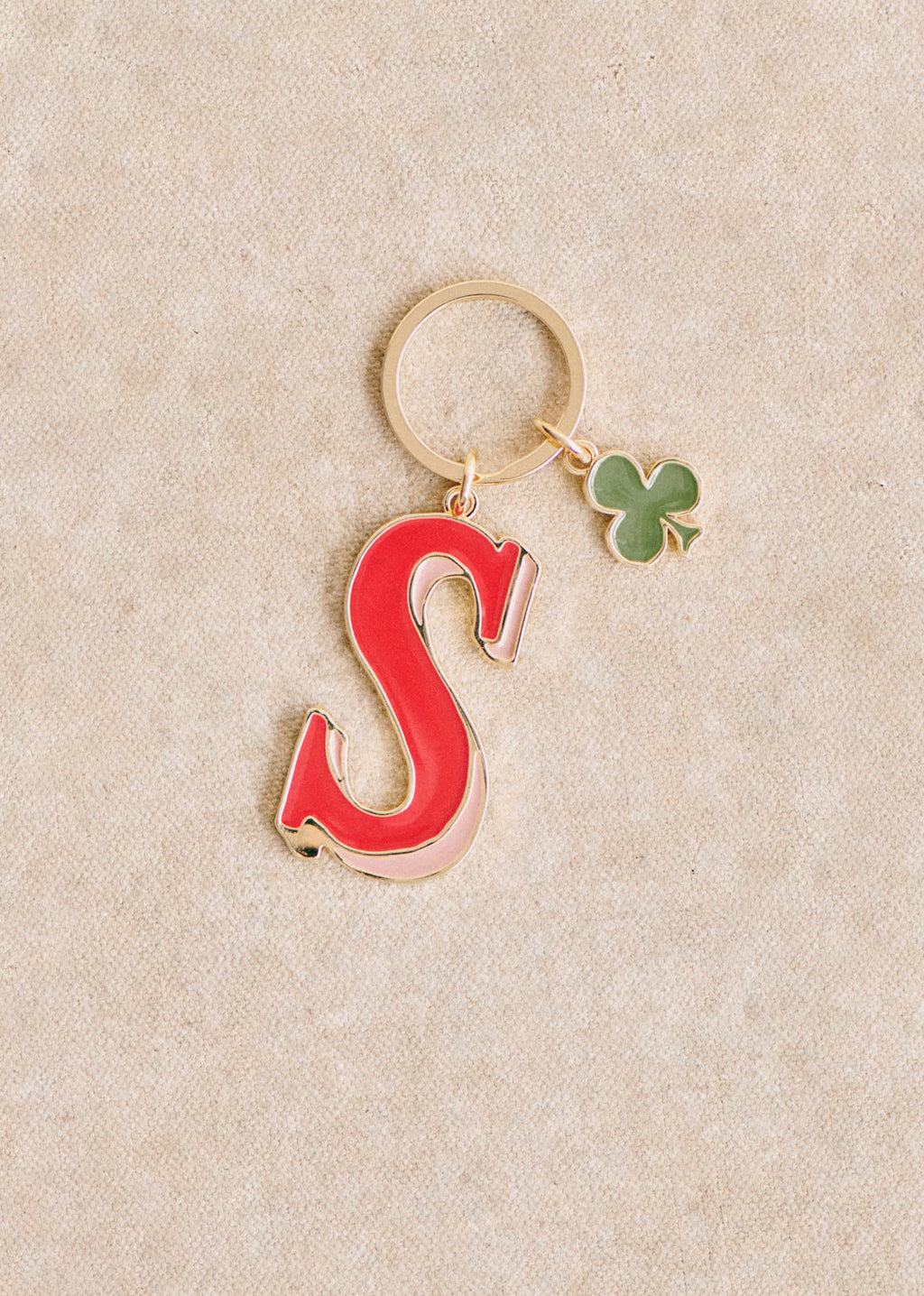 Porte-Clé Abécédaire - Lettre S - Rouge