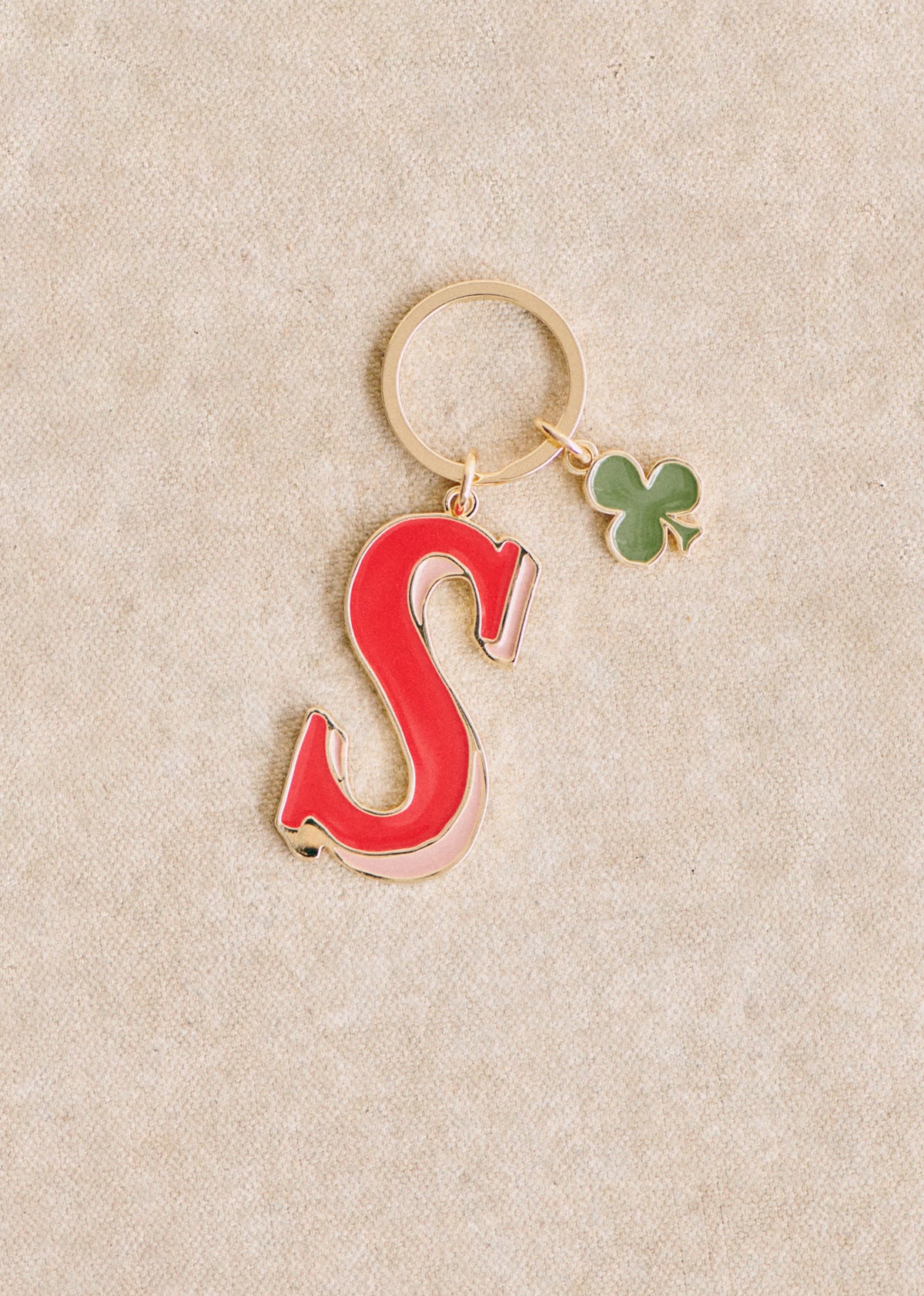 Porte-Clé Abécédaire - Lettre S - Rouge