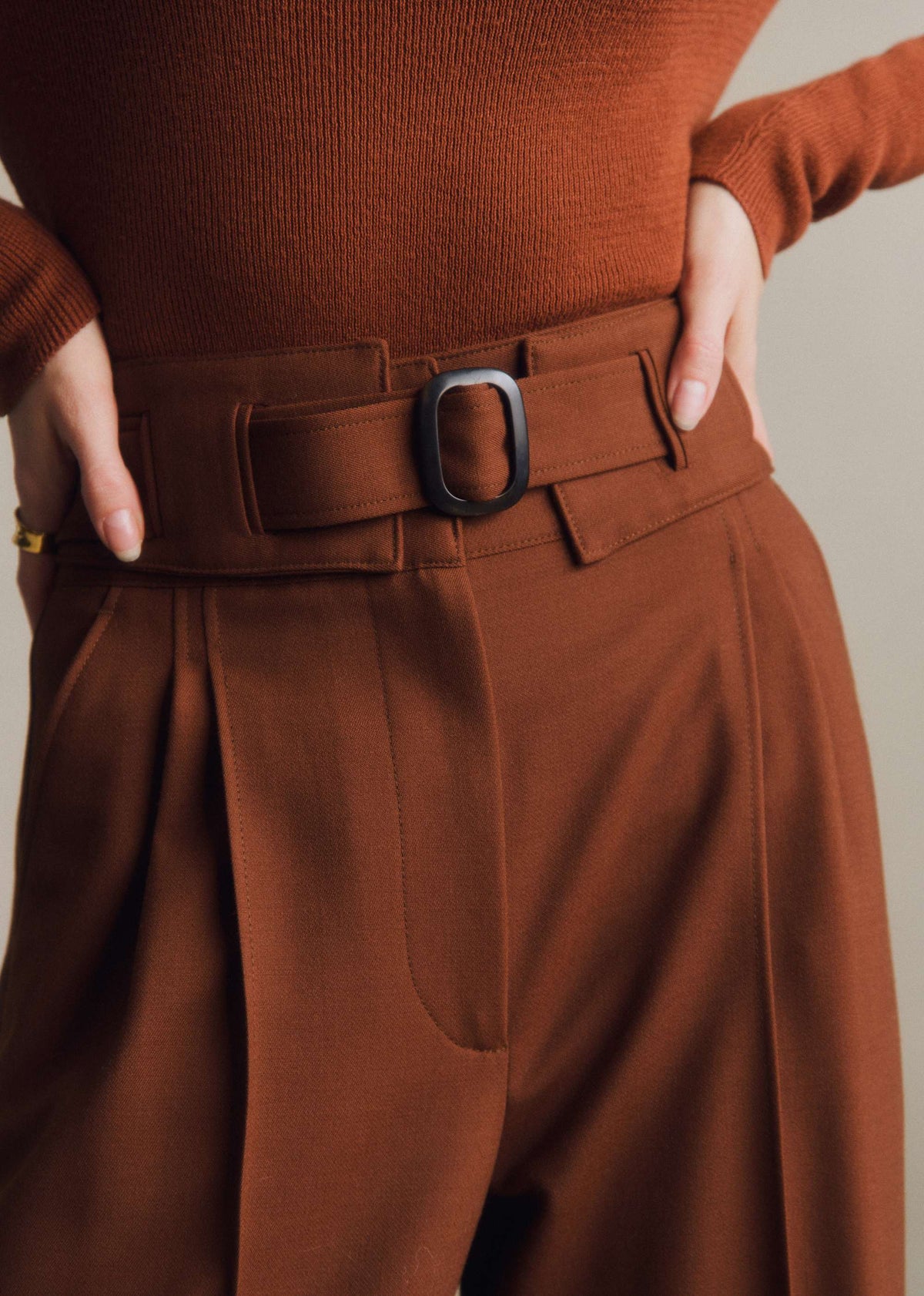 Pantalon ZEONE - Chocolat
