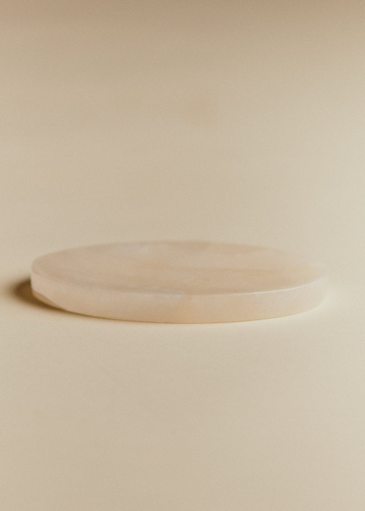Porte-savon - Albâtre blanc