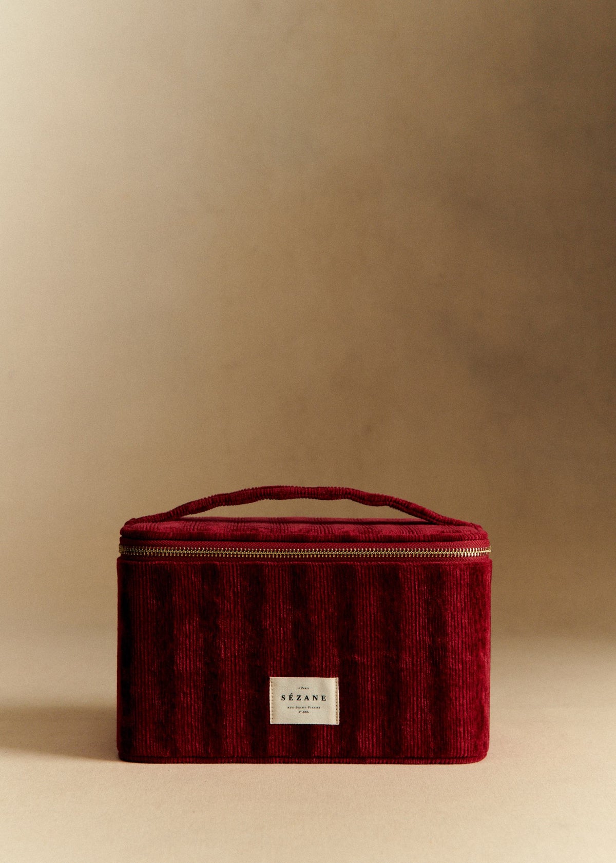 Maxi Vanity velours milleraie - Rouge