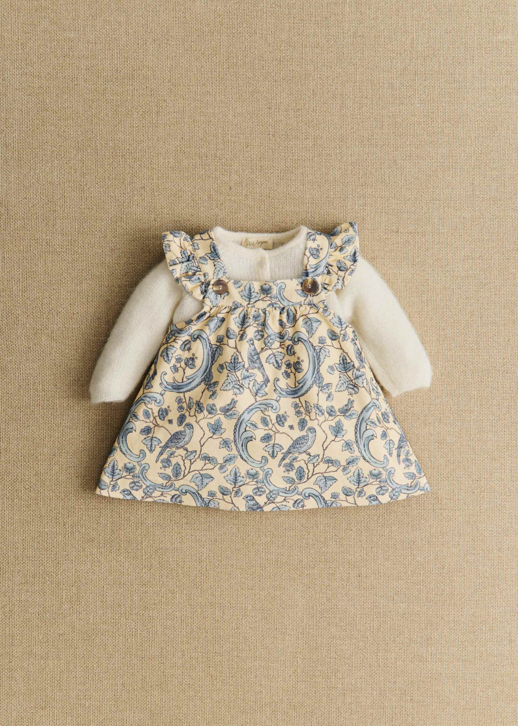 Robe Lucy - Petit Sézane x Antoinette Poisson - Imprimé Oiseaux Bleus