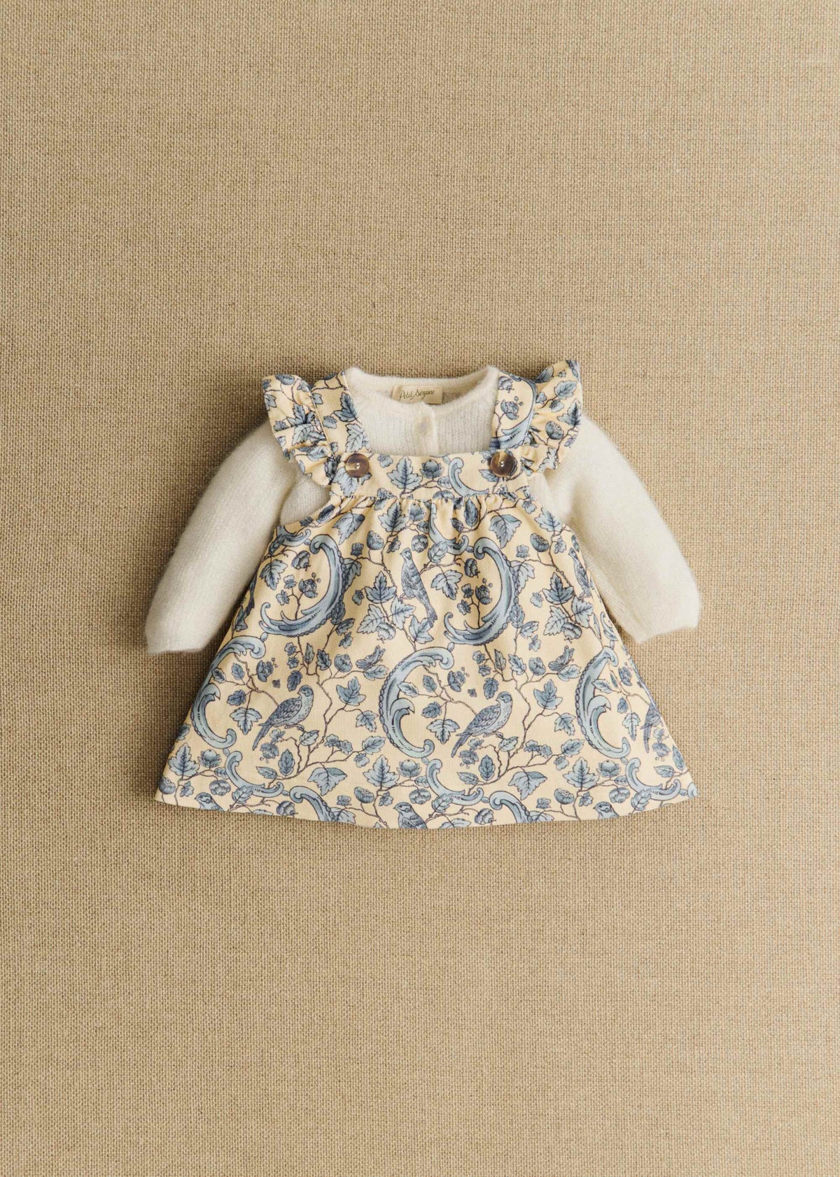 Robe Lucy - Petit Sézane x Antoinette Poisson - Imprimé Oiseaux Bleus
