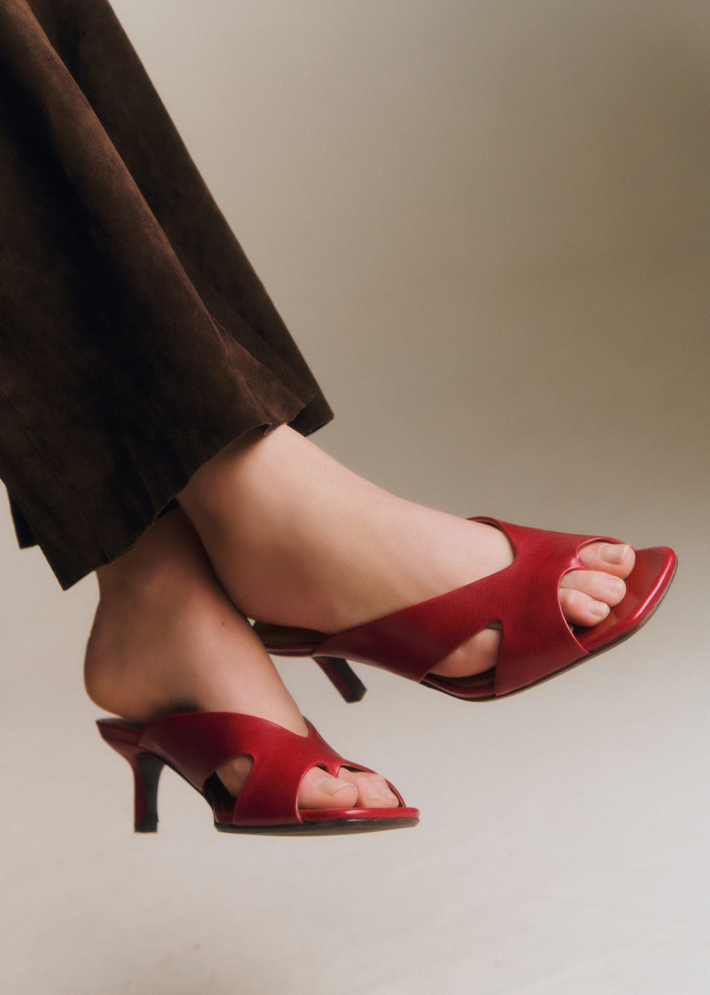 Mules Ingrid - Cerise Lisse