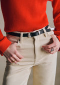 Ceinture Billy - Noir Lisse Héritage