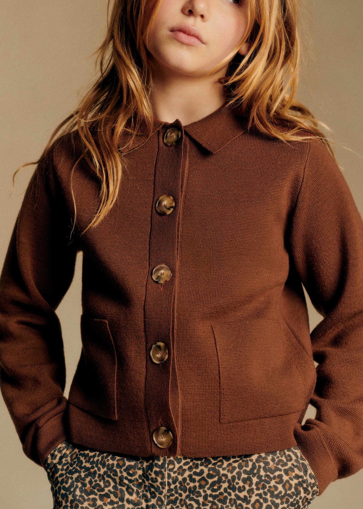 Gilet Betty - Noisette
