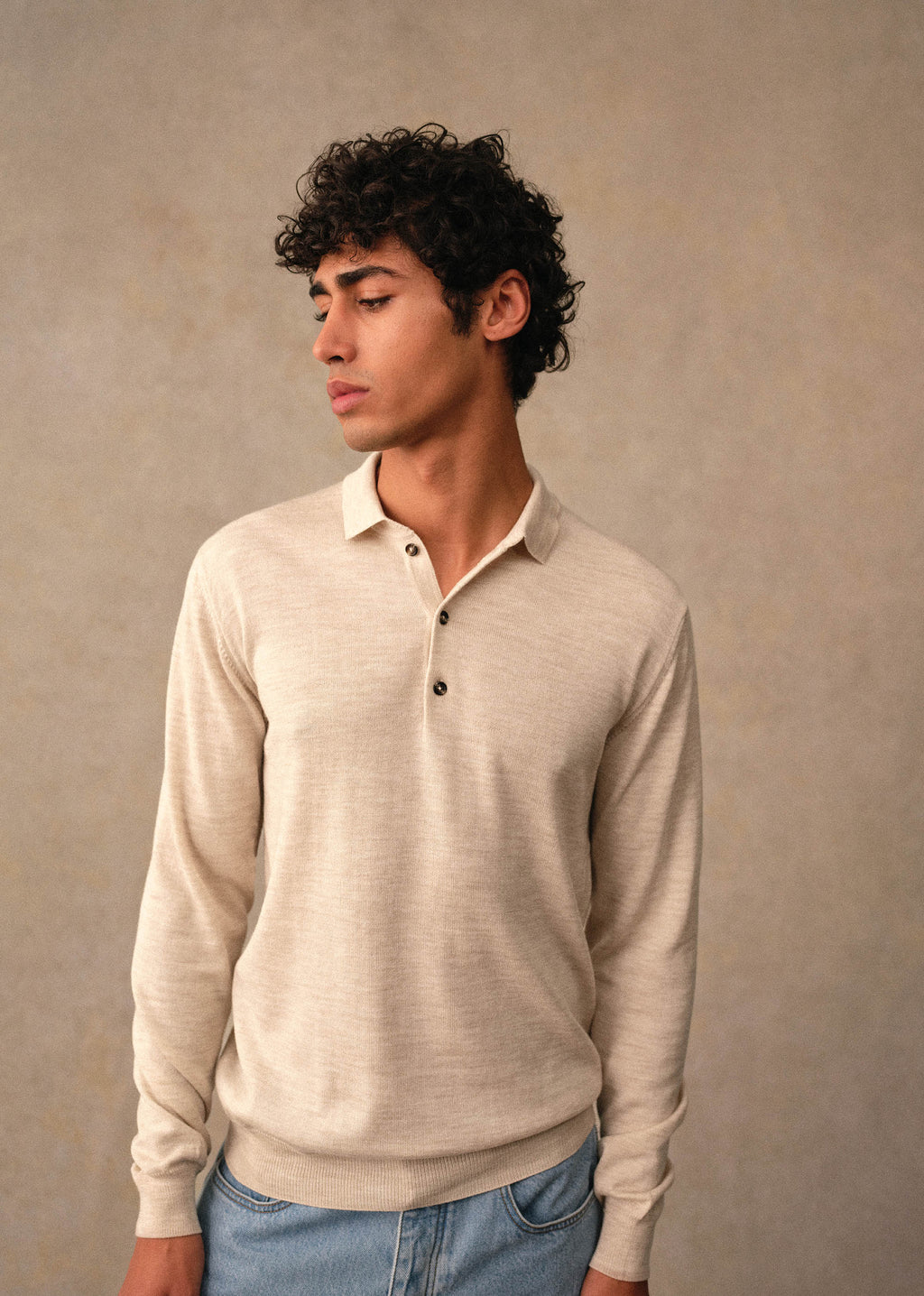 Pull Mike - Beige Chiné