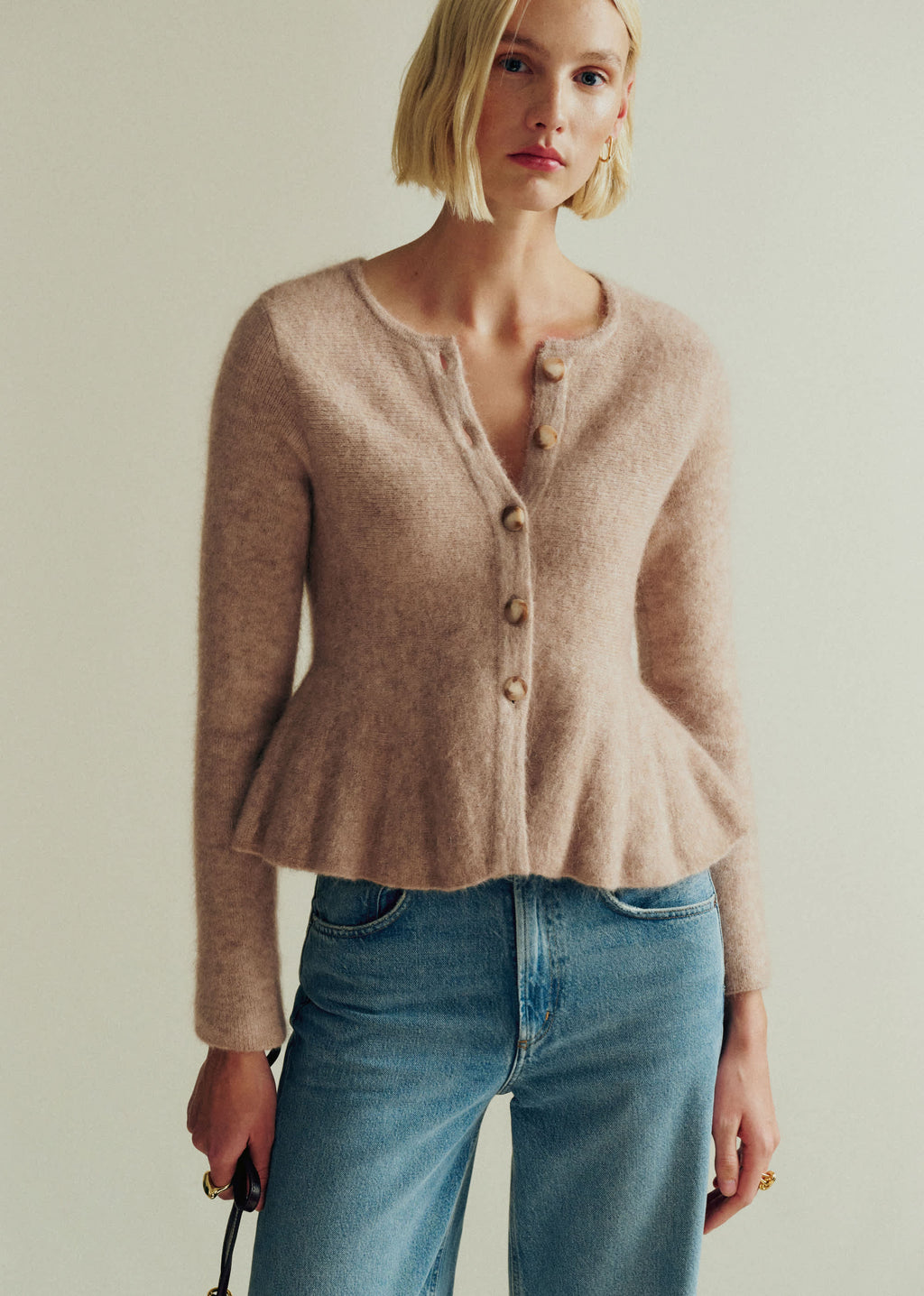 Gilet Karlie - Beige Chiné Clair