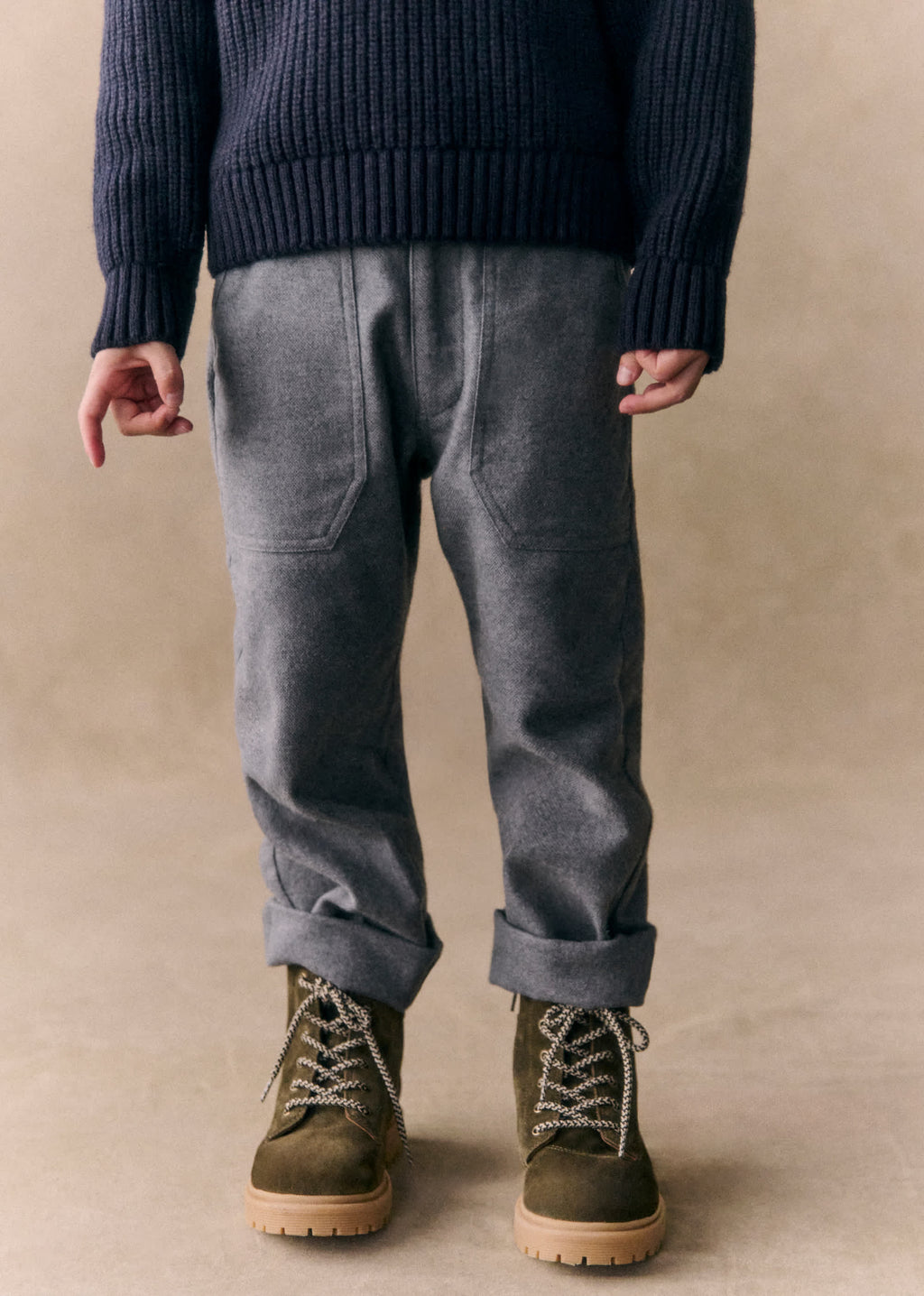 Bottines Octave - Kaki Lisse