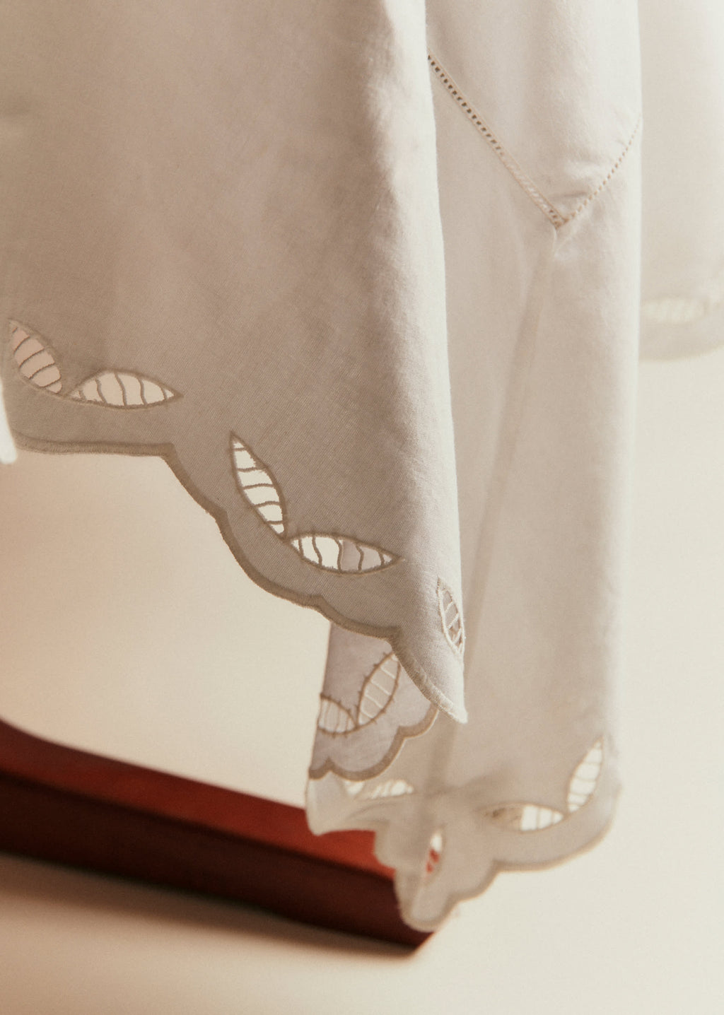Nappe Brodée - Ecru Uni