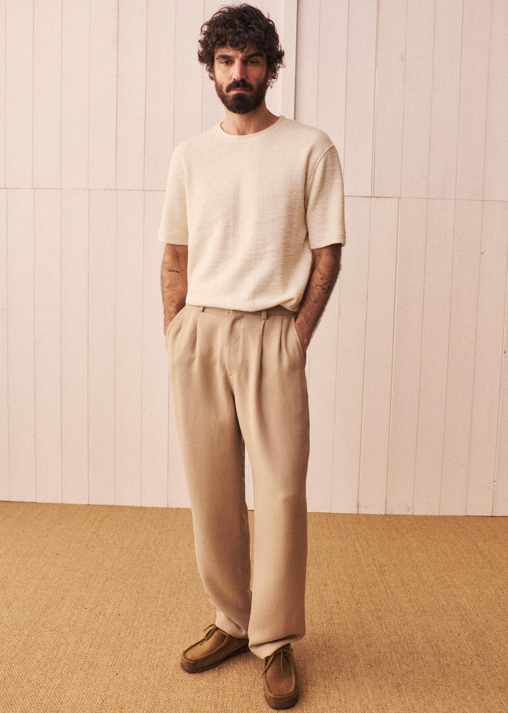 Pantalon Dusk Élastiqué - Beige