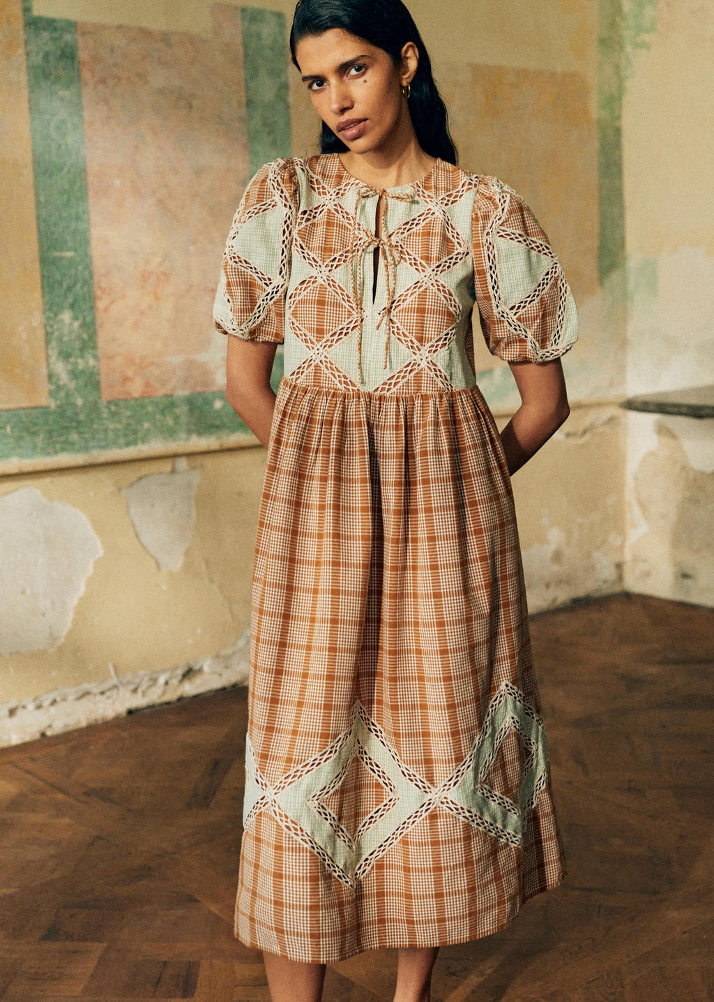 Robe Carina - Patchwork Montagne
