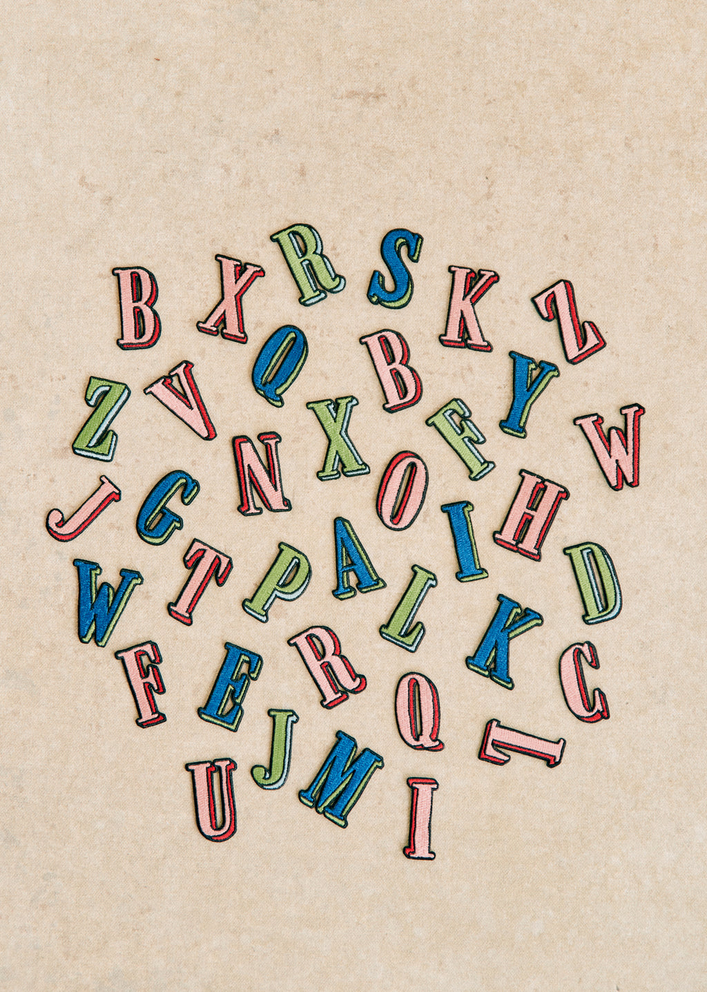 Ecusson vert / bleu - Lettre G - Bleu