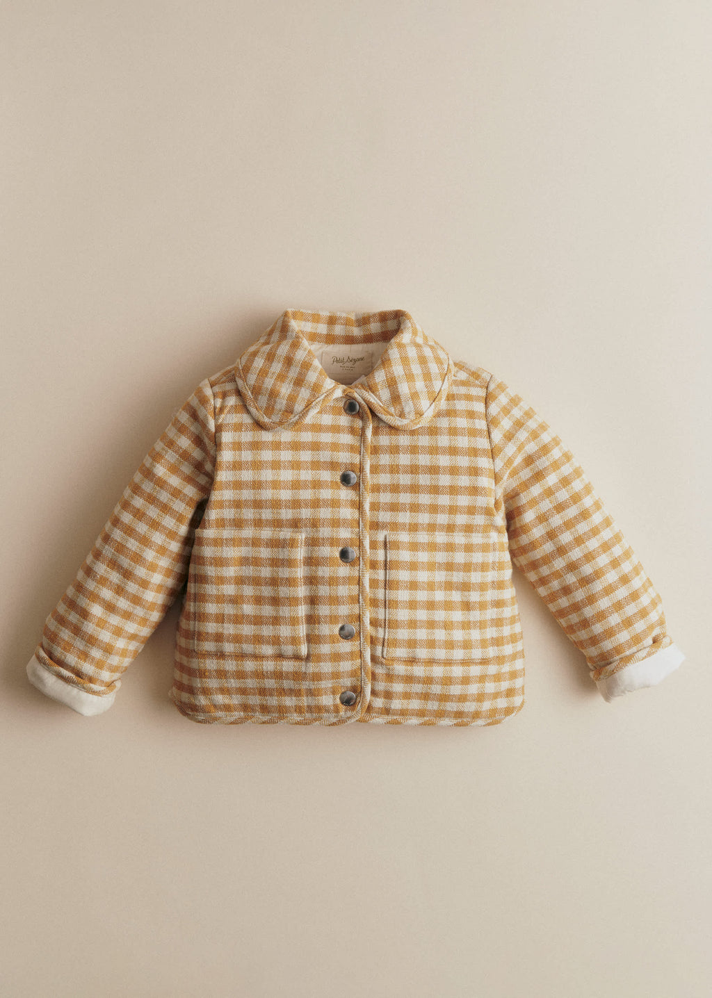 Veste Apolly - Carreaux Vichy Ocre Ecru