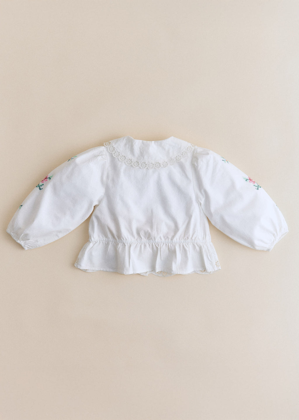 Chemise Henria - Sézane x SEA NY - Broderie Contrastée Mini Multico Fond Écru