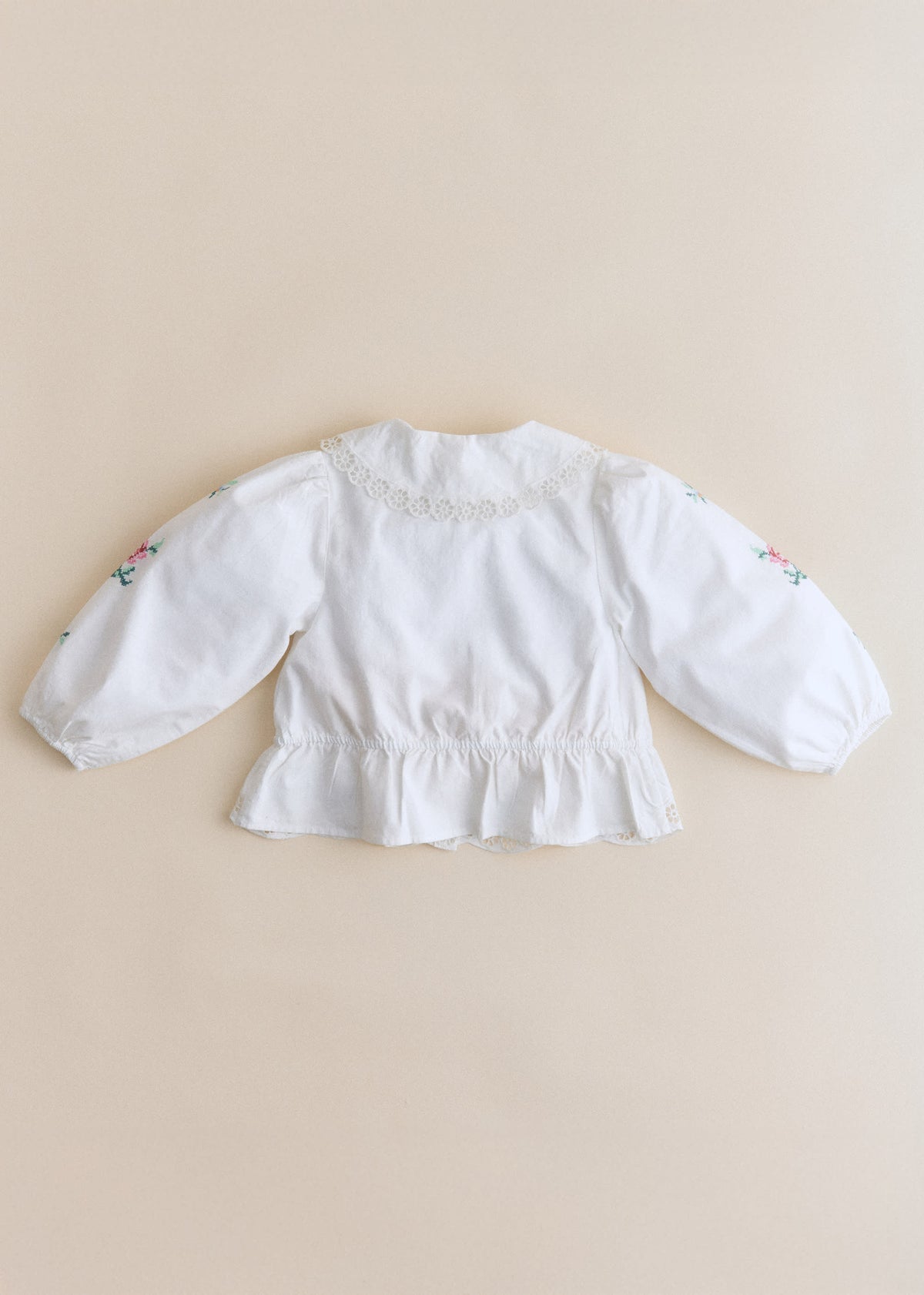 Chemise Henria - Sézane x SEA NY - Broderie Contrastée Mini Multico Fond Écru